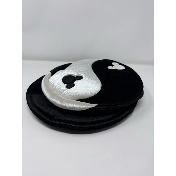 Disney Mickey Mouse Mad Hatter Hat Black White Adult Size Disneyland WDW - Picture 10 of 10